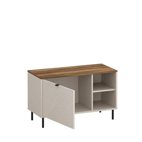 Dulap incaltari EVO, PAL laminat/MDF/metal, casmir/stejar castello, 90×40×55.1 cm