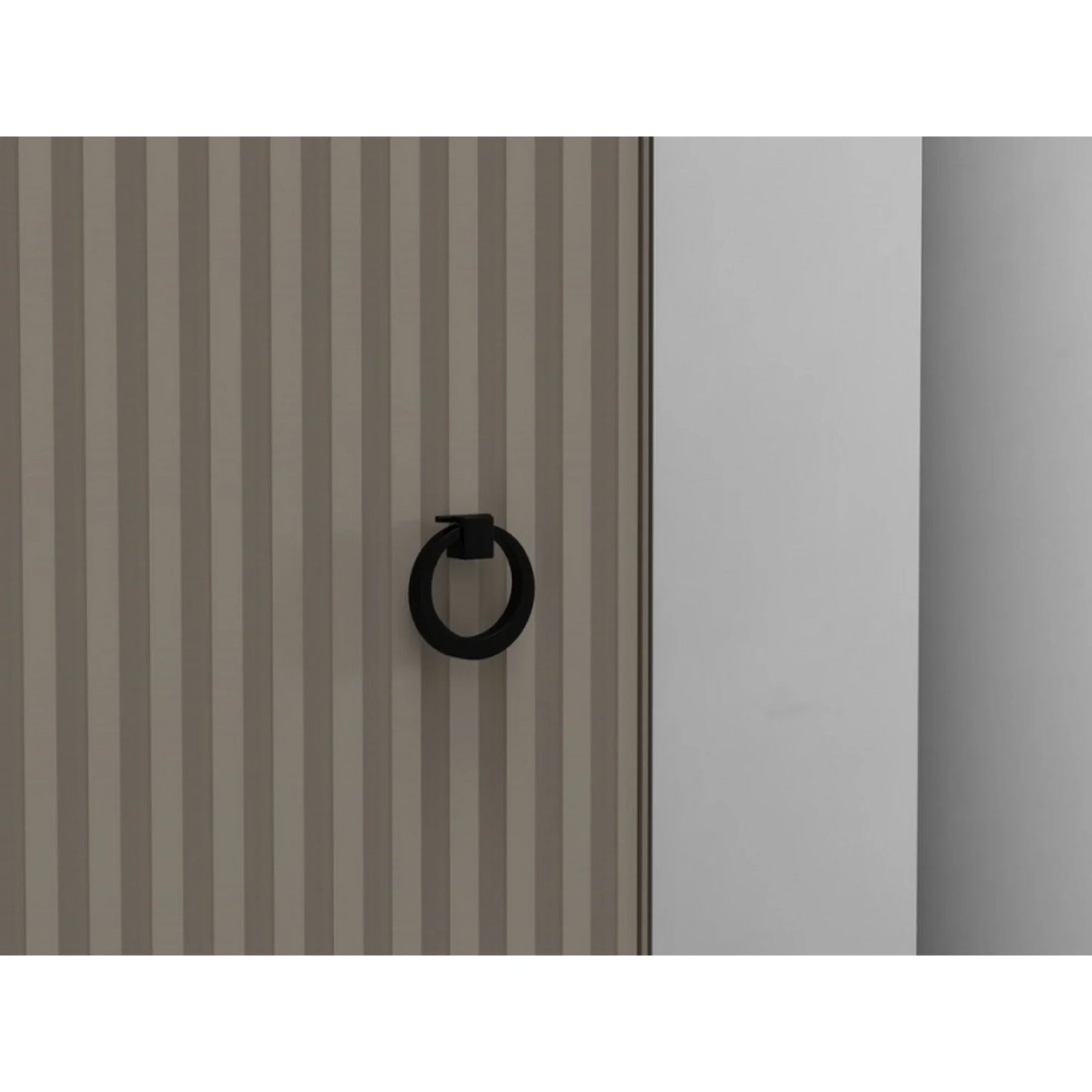 Vitrina pentru living DOMINICA, PAL laminat/MDF, grej/stejar silverjack, 85.5×41×137 cm