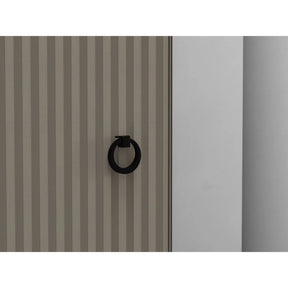 Vitrina pentru living DOMINICA, PAL laminat/MDF, grej/stejar silverjack, 85.5×41×137 cm