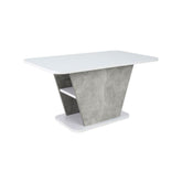 Masuta CALIPSO, alb/gri, PAL laminat, 90x50x46 cm