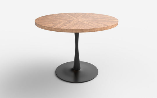 Masa CARMELO, nuc/negru, 100x75 cm