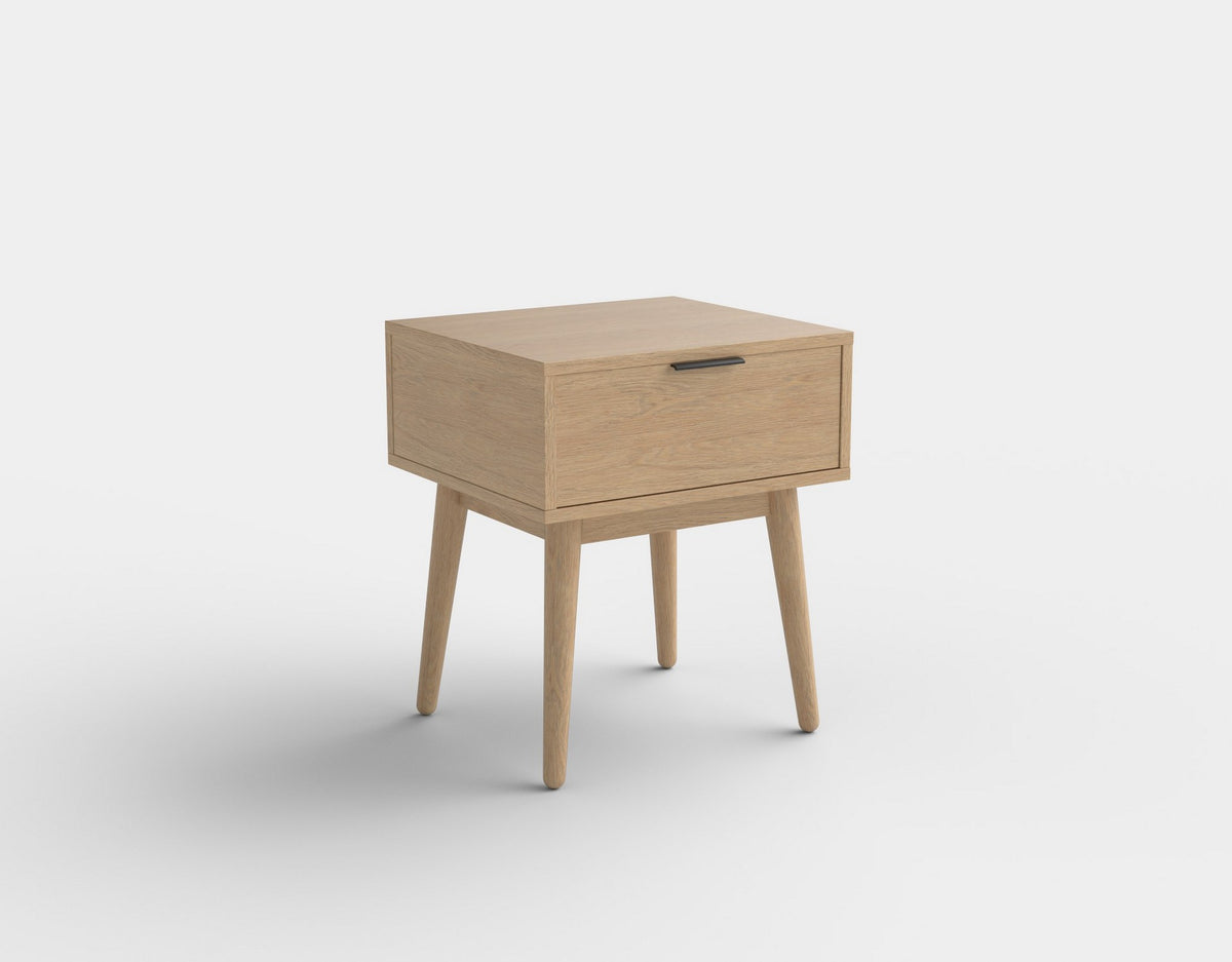 Noptiera de lemn cu un sertar Cassina, 45x40x53 cm