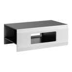 Masuta cafea CLIFF, gri grafit/alb, PAL, 100x61x38 cm