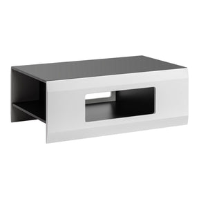 Masuta cafea CLIFF, gri grafit/alb, PAL, 100x61x38 cm