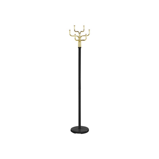 Cuier pom COSMIC, negru/auriu, metal, 34x30x176 cm