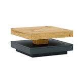 Masuta COTTO, stejar/gri antracit, PAL laminat, 67x67x33 cm
