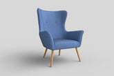 Scaun stil scandinav Cotto, albastru, 76X73X99 CM