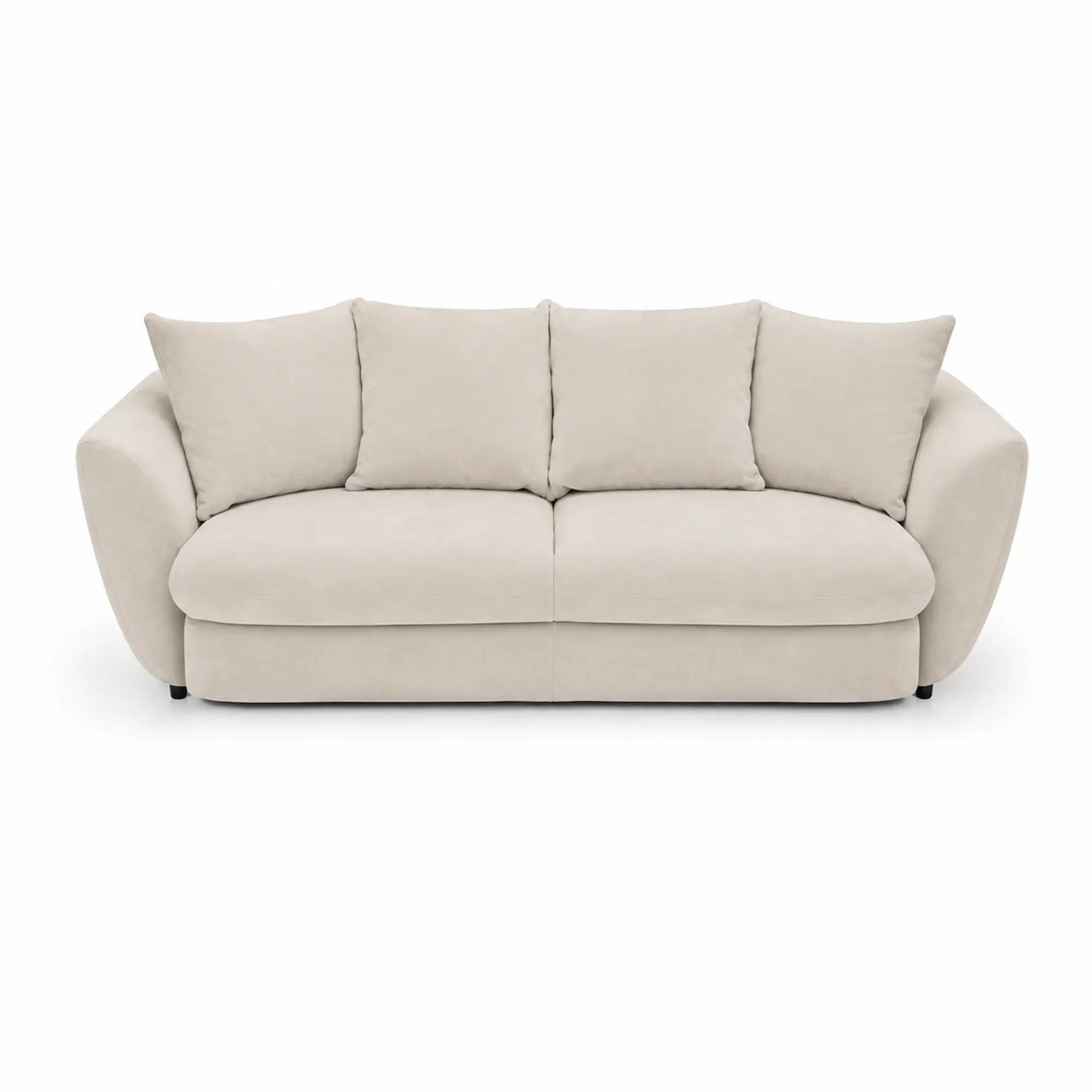 Canapea dormit NOVA, stofa crem - Miracle C273, 237x117x95 cm