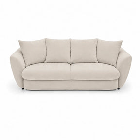Canapea dormit NOVA, stofa crem - Miracle C273, 237x117x95 cm