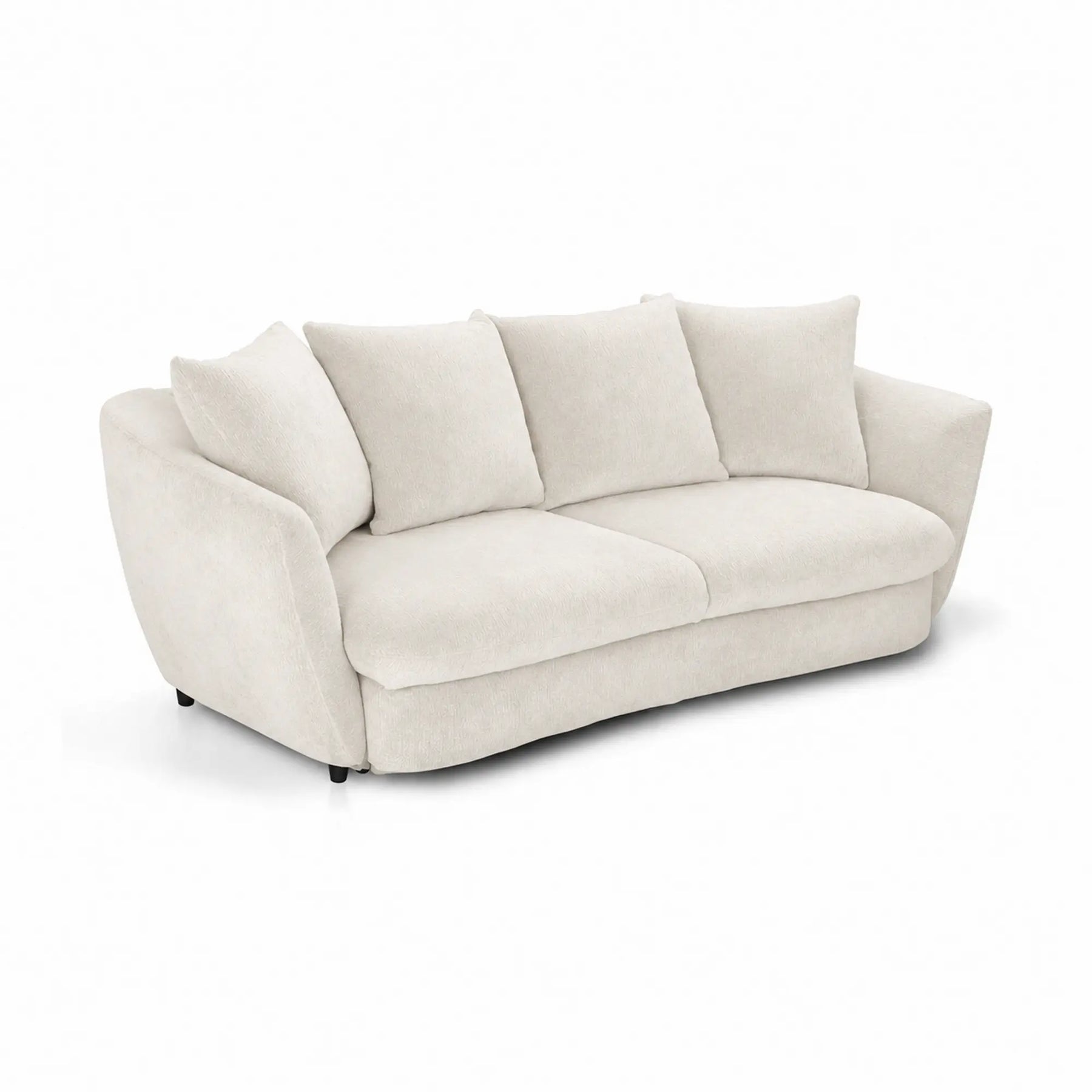 Canapea dormit NOVA, stofa crem - Miracle C273, 237x117x95 cm