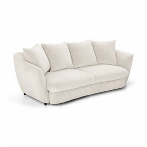 Canapea dormit NOVA, stofa crem - Miracle C273, 237x117x95 cm