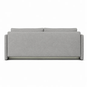 Canapea extensibila Allen, stofa catifelata gri - Element 04, cu lada depozitare, 220x100x88 cm