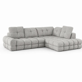 Coltar extensibil TOLLO L, stofă clasică, gri - Austin 18, 302×217×105 cm