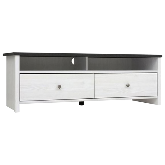 Comoda TV PORTO, alb, PAL, 159x45x44 cm