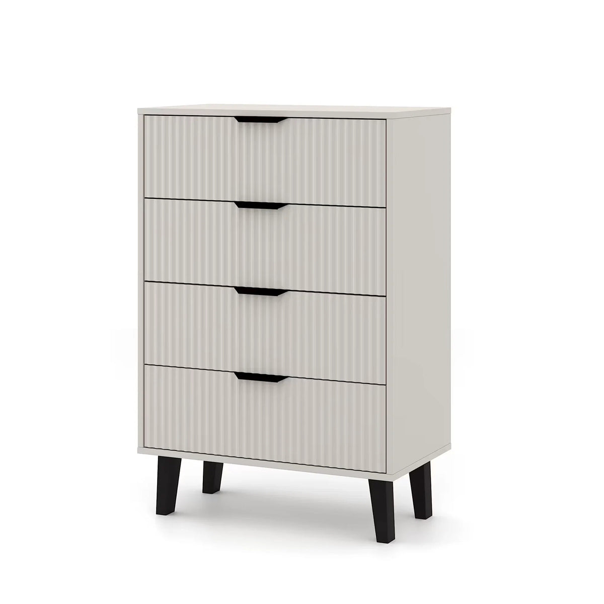 Comoda cu sertare inalta BORG, casmir, PAL laminat, 70x39x103 cm