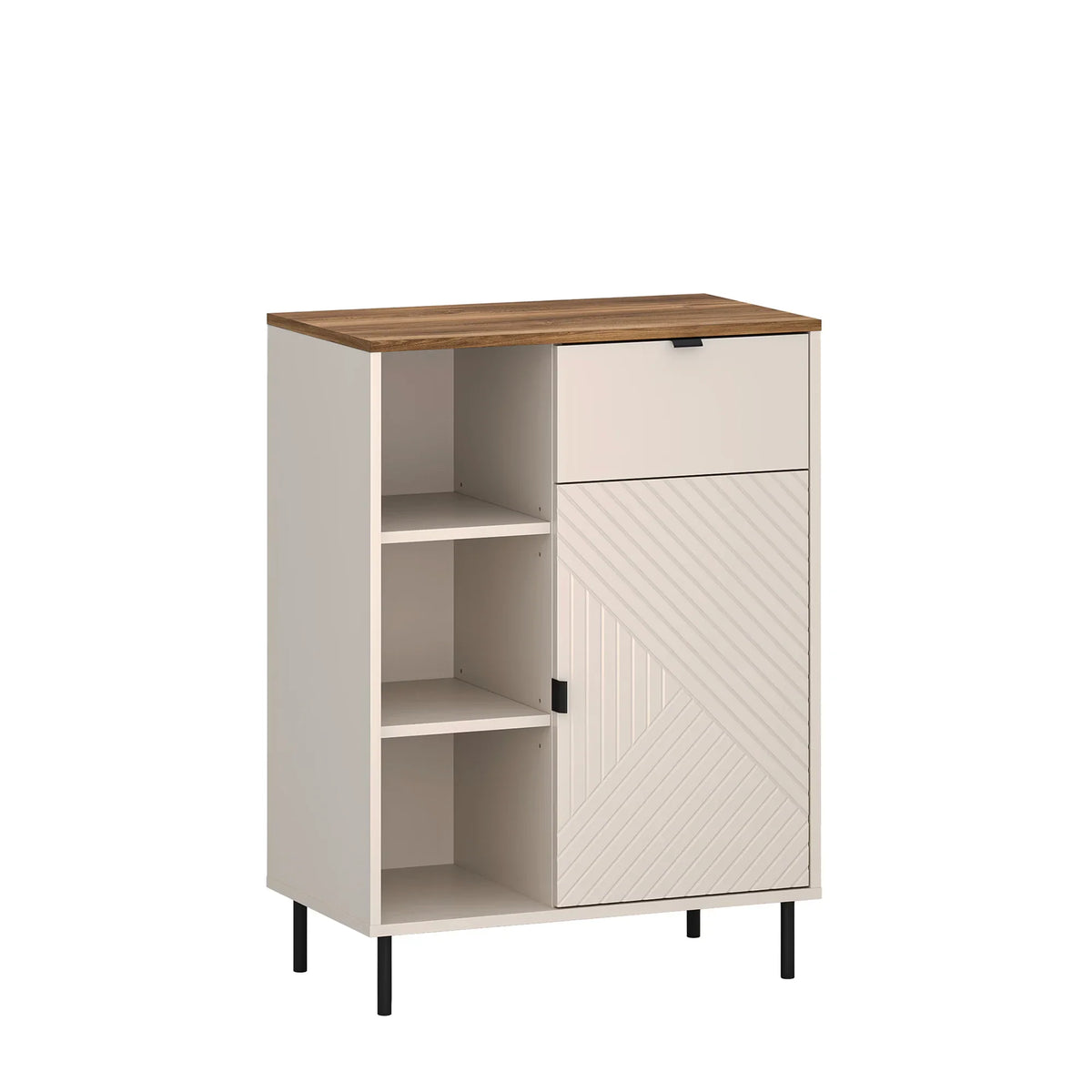 Comoda dulap EVO, casmir/stejar, PAL laminat, 70x40x95 cm