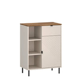 Comoda dulap EVO, casmir/stejar, PAL laminat, 70x40x95 cm