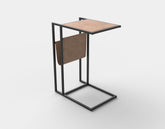 Masuta cafea Compact, stejar auriu/negru, 47x33x65 cm