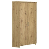 Dulap AYSON, stejar artisan, PAL laminat/margini PVC, cu 2 usi, 97x97x211 cm