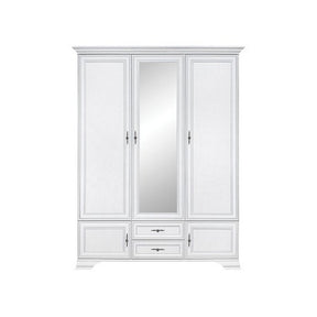 Dulap IDENTO, alb, PAL, cu 5 usi si 2 sertare, 156x61x217 cm