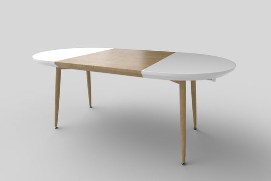 Mese sufragerie ovale Edward, 120/200X100X75 CM