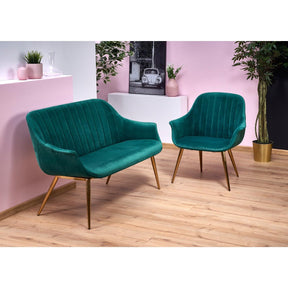 Fotoliu living Elegance 2, verde, 72x60X79 cm - ACAJU 