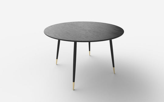 Masa EMBOS, negru/auriu, 120x75 cm