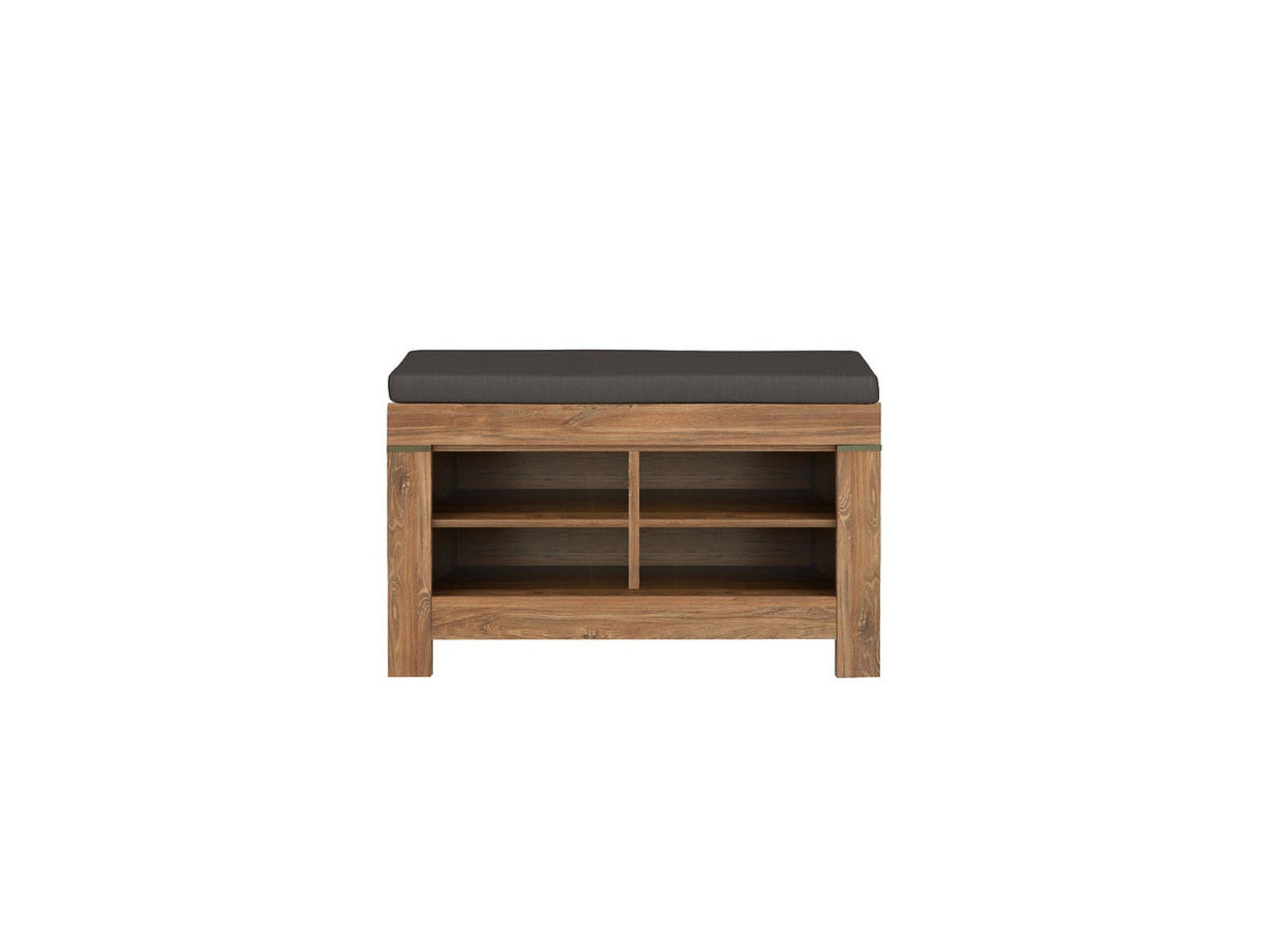 Pantofar GERMAN, stejar/gri, PAL, 90x39x50 cm