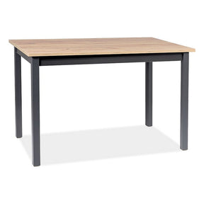 Masa extensibila HORACY, stejar artisan/negru, 125(170)x75x75 cm