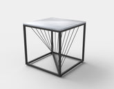 Masuta de cafea INFINITY 2, gri/negru, 55x55x55 cm