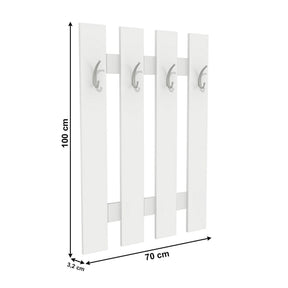 Cuier perete KORADO NEW KV11, PAL/alb, 70x100x3,2 cm