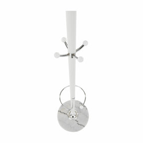 Cuier ALAN NEW, alb, metal/marmura, 37x37x175 cm