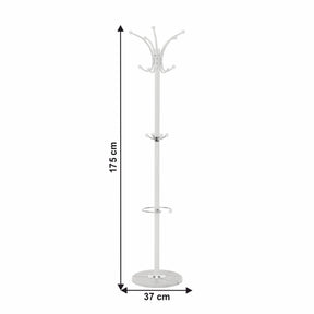 Cuier ALAN NEW, alb, metal/marmura, 37x37x175 cm