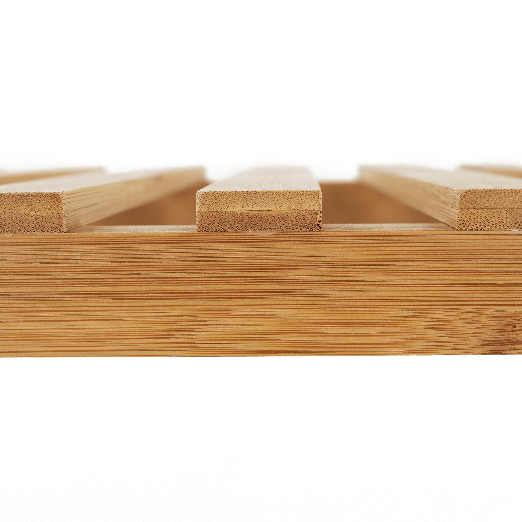 Pantofar KONTRE, bambus lacuit, negru/stejar natural, 70x26x33,5 cm