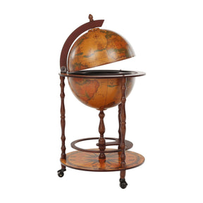 Carucior de servire GLOBUS 2-324, nuc, 50x94 cm