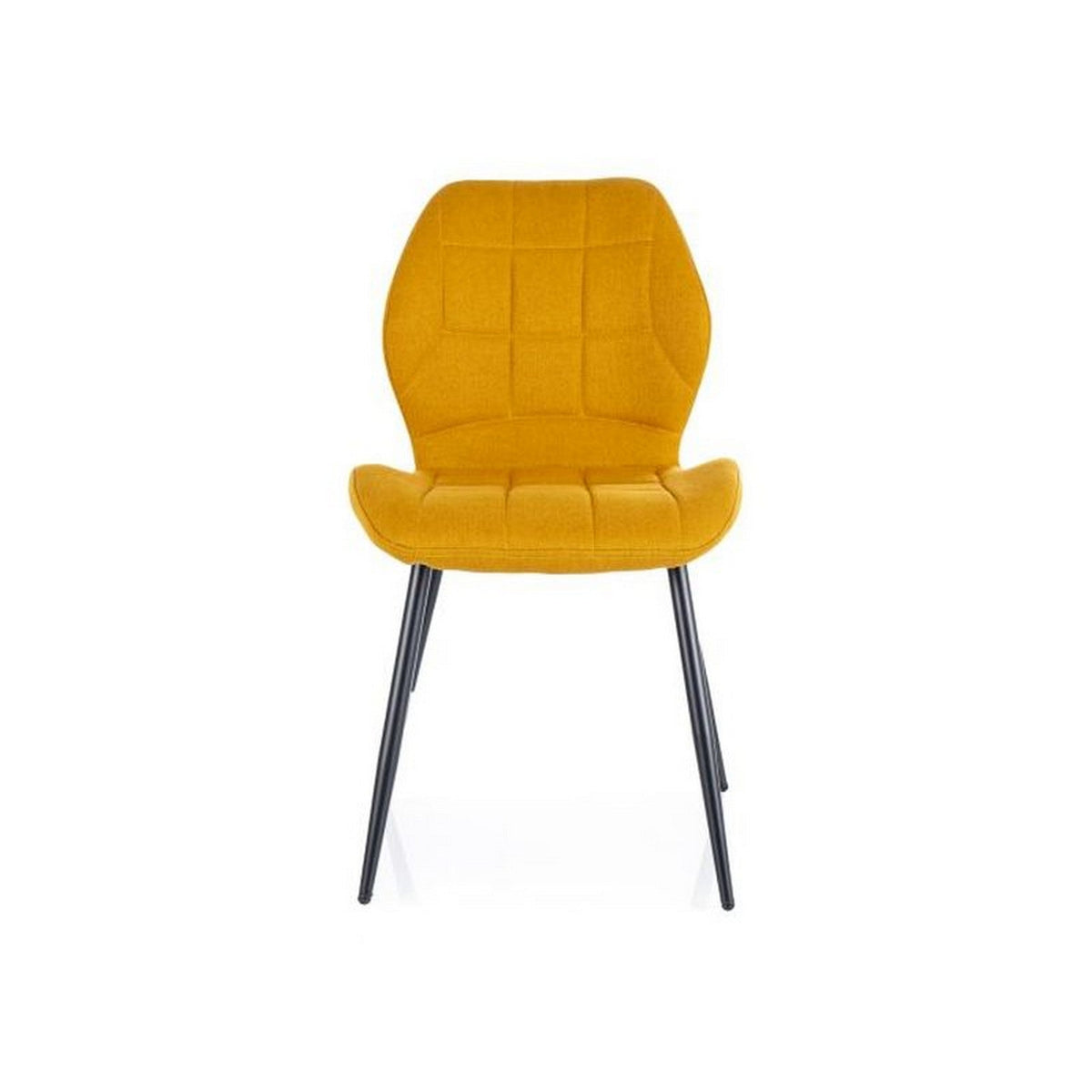 Scaun JAKE, galben/negru, stofa - NEA 66/metal, 48x41x86 cm