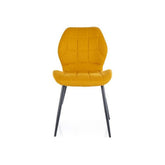 Scaun JAKE, galben/negru, stofa - NEA 66/metal, 48x41x86 cm