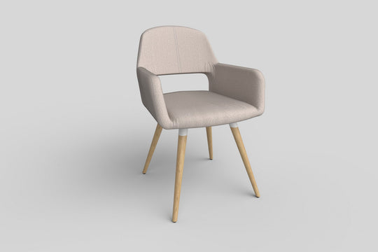 Scaun culoare deschisa K283, 56X56X80 CM