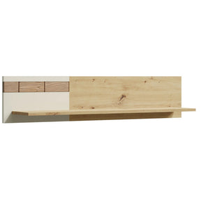 Polita KEKS K6, stejar/casmir, PAL laminat, 120x20x26 cm