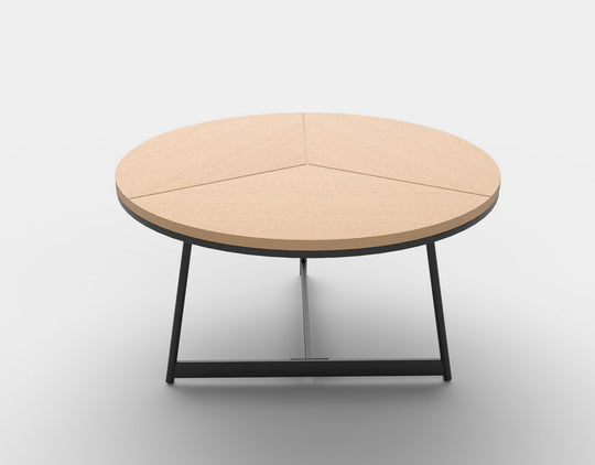 Masuta cafea Karida, stejar natural/negru, 80x41 cm