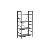 Etajera LOFT R4, negru, PAL laminat, 60x30x115 cm