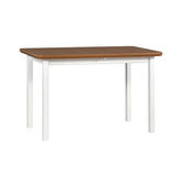 Masa extensibila MAX 4, alb/stejar, lemn de fag/PAL, 120/150x70x76 cm