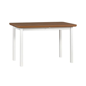 Masa extensibila MAX 4, alb/stejar, lemn de fag/PAL, 120/150x70x76 cm