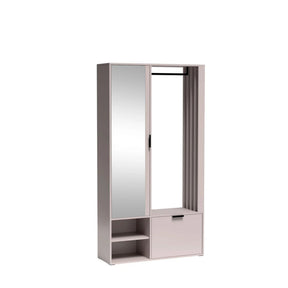 Set hol MILO UNI, casmir, PAL laminat/metal, 100x33x189.4 cm