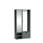 Set hol MILO UNI, verde, PAL laminat/metal, 100x33x189.4 cm
