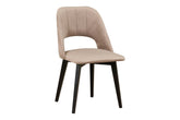 Scaun MONTI 4, negru/grej - Riviera 16, lemn de fag/stofa catifelata, 48x47x83 cm