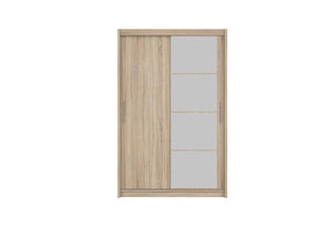 Dulap MARIO 140, stejar sonoma, PAL, cu 2 usi, 140x61x216 cm
