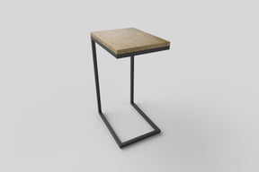 Masuta de cafea NISA negru/stejar auriu, 40x30x60 cm