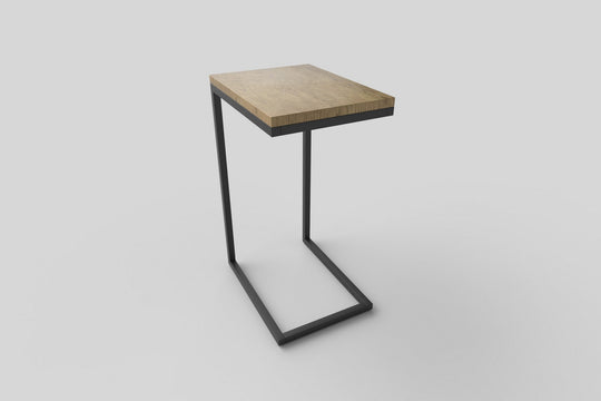 Masuta de cafea NISA negru/stejar auriu, 40x30x60 cm