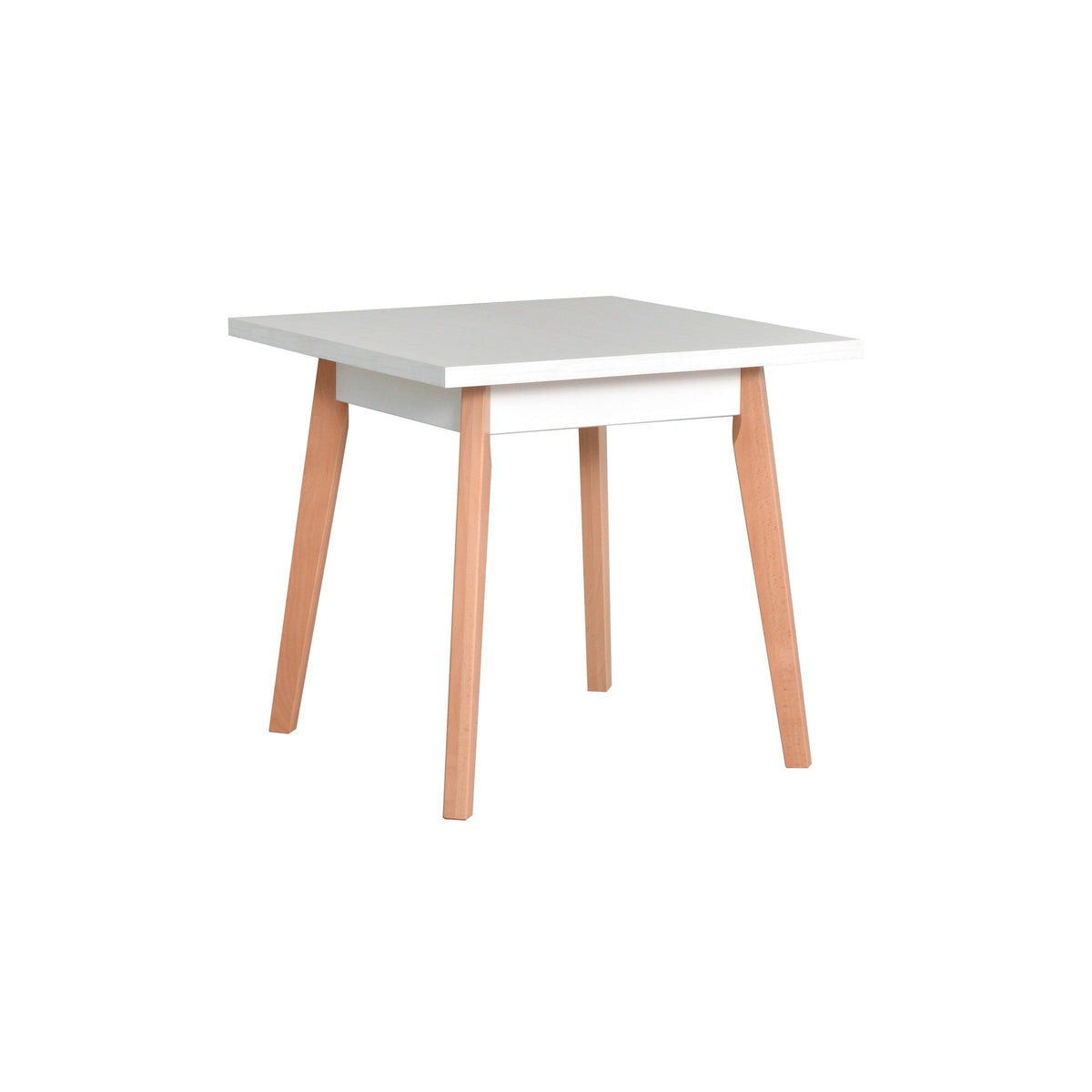 Masa OSLO 1, stejar/alb, PAL laminat, 80x80x75 cm